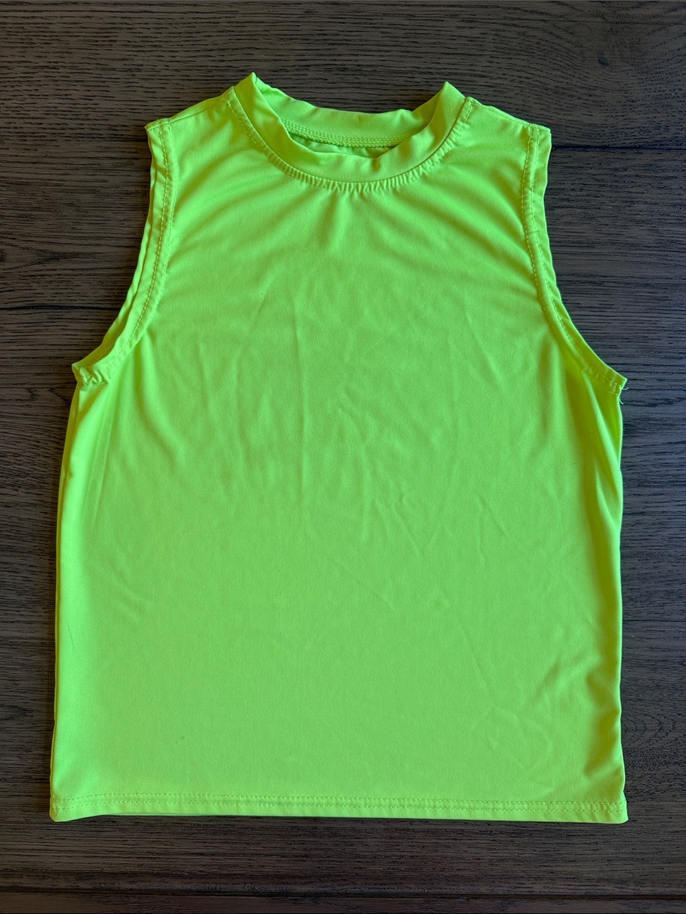 Neon Yellow Kids Sleeveless Tank Top